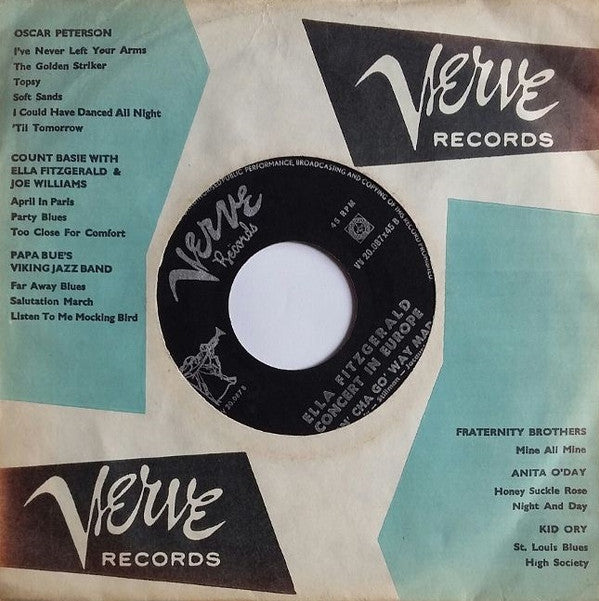 Ella Fitzgerald : Concert In Europe (7", Single)