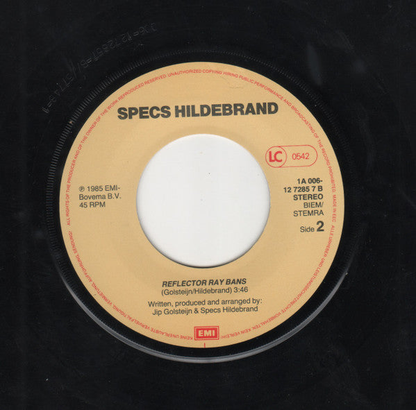 Specs Hildebrand : Alligator Tears (New Mix) (7", Single)