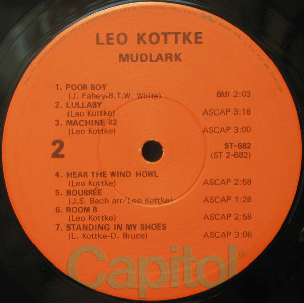 Leo Kottke : Mudlark (LP, Album, RP, Win)