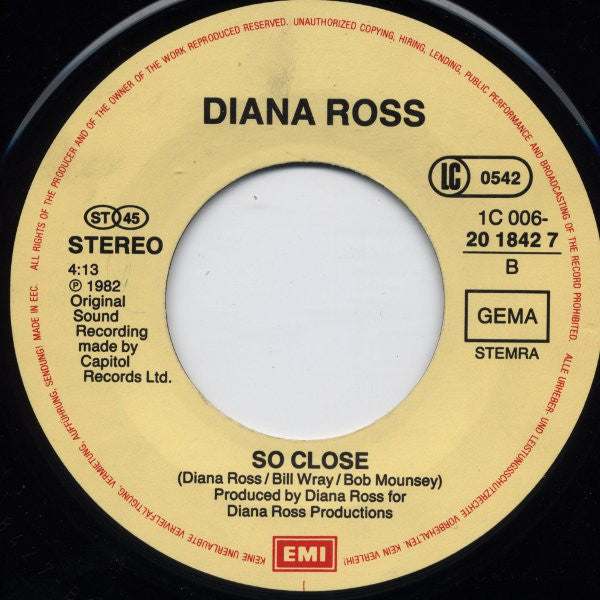 Diana Ross : Dirty Looks (7", Single)
