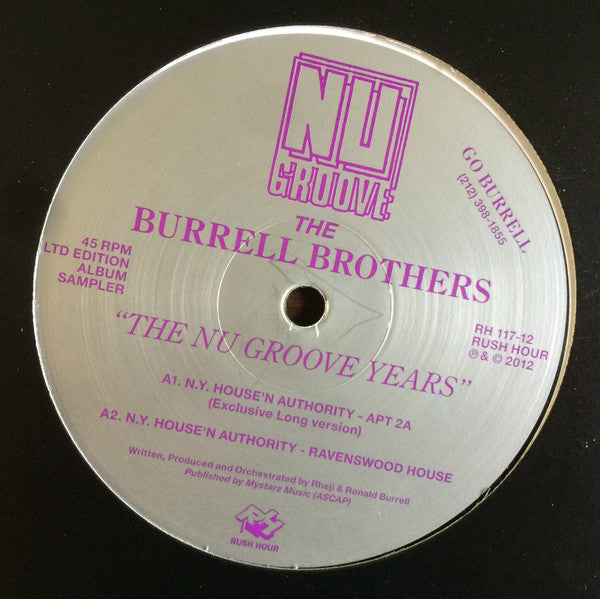 Burrell : The Nu Groove Years Sampler (12", Ltd, RP, Smplr)