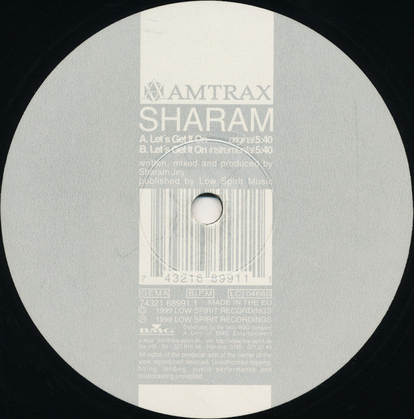 Sharam* : Let's Get It On (12")
