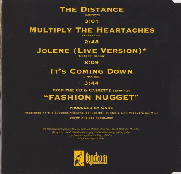 Cake : The Distance (CD, Single)