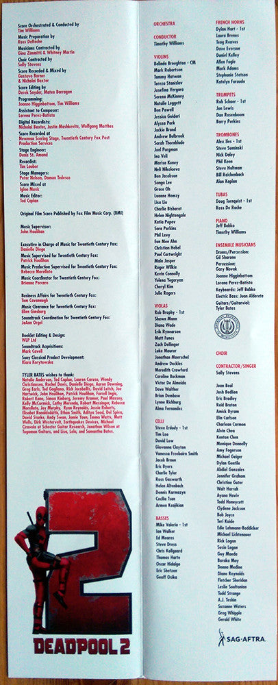 Tyler Bates : Deadpool 2 (Original Motion Picture Score) (LP, Ltd, Pic)