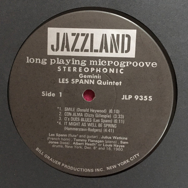 Les Spann : Gemini (LP, Album, RE)