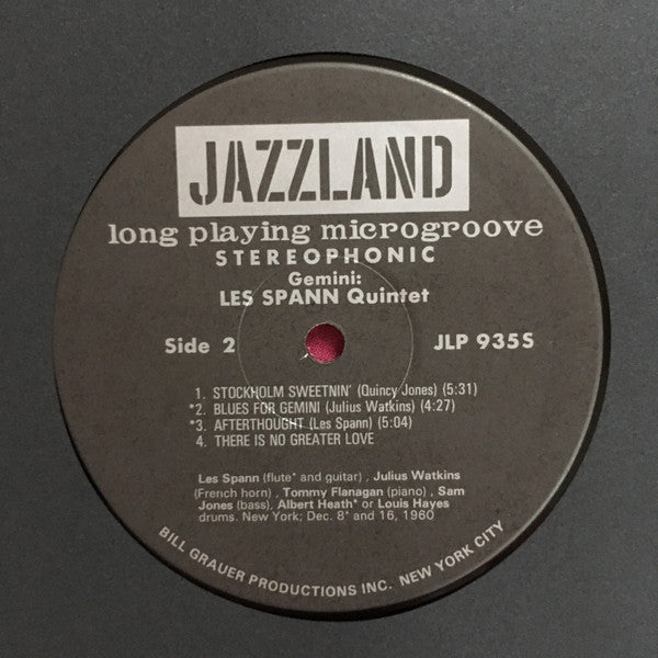 Les Spann : Gemini (LP, Album, RE)
