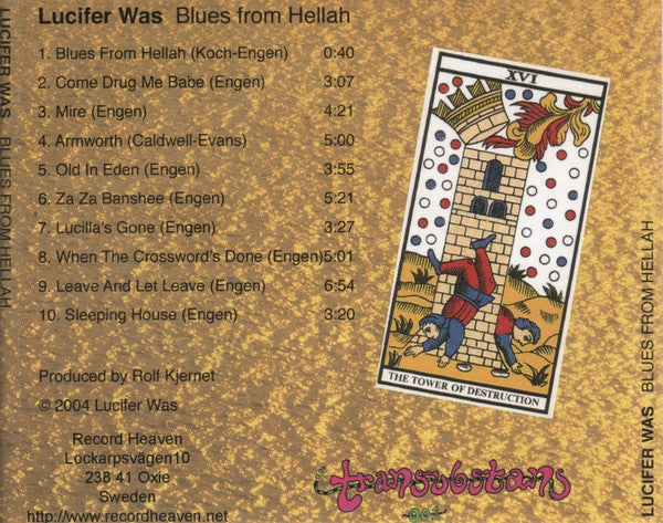 Lucifer Was : Blues From Hellah (CD, Album, RE)