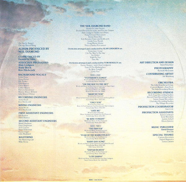 Neil Diamond : On The Way To The Sky (LP, Album)