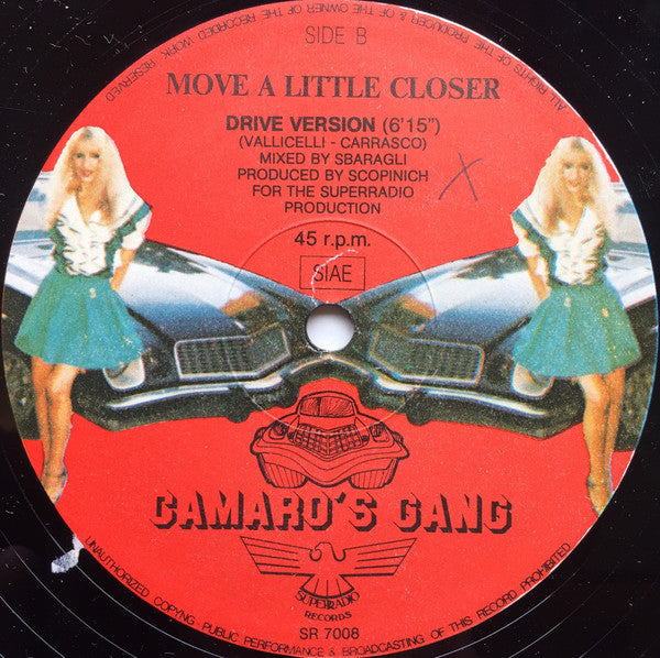 Camaro's Gang : Move A Little Closer (12")