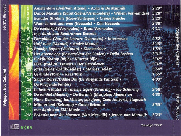 Various : Volgspot Live Cabaret (CD)
