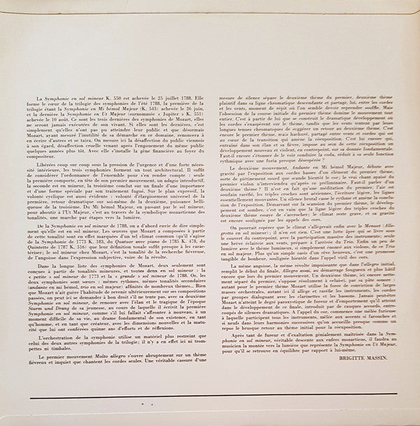 Wolfgang Amadeus Mozart : Symphonie Nº 24 En Si Bémol Majeur, K. 182 / Symphonie Nº 40 En Sol Mineur, K. 550 (LP, Album)