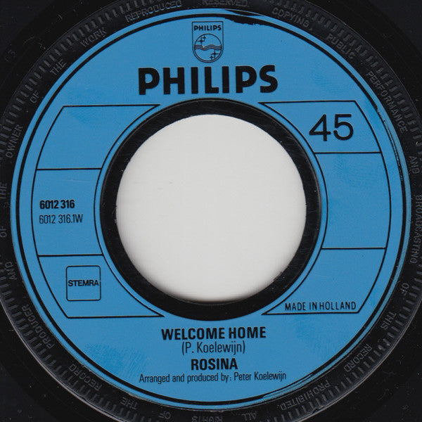 Rosina Louwaars : Welcome Home (7", Single)