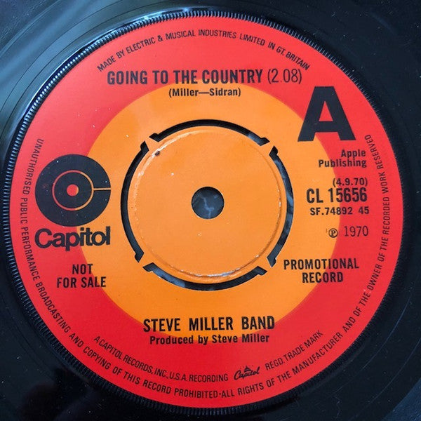 Steve Miller Band : Going To The Country (7", Single, Promo)