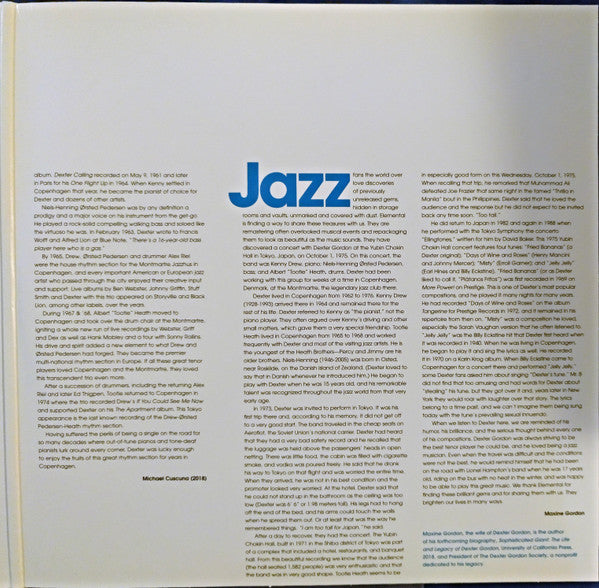 Dexter Gordon Quartet : Tokyo 1975 (LP, Album, 180)