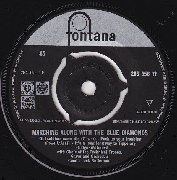 The Blue Diamonds : Marching Along The Blue Diamonds (7", EP)