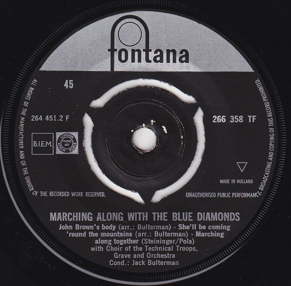The Blue Diamonds : Marching Along The Blue Diamonds (7", EP)