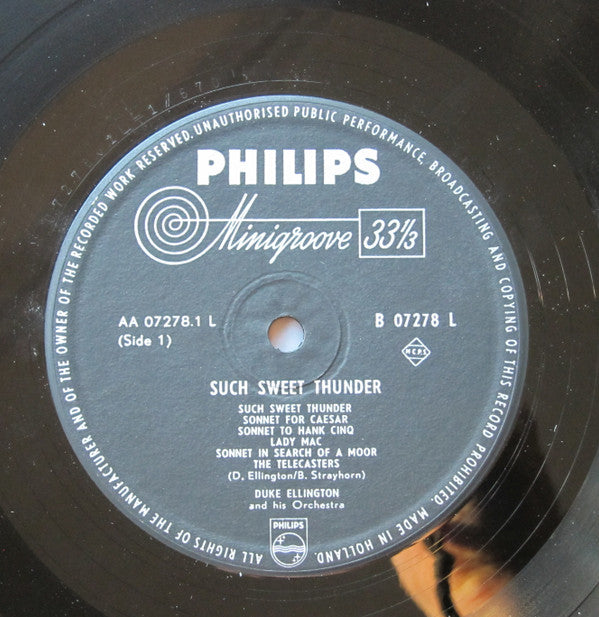Duke Ellington And His Orchestra : Such Sweet Thunder (LP, Mono)