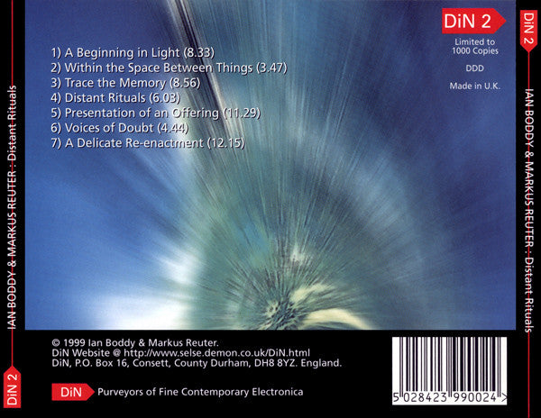 Ian Boddy & Markus Reuter : Distant Rituals (CD, Album, Ltd)