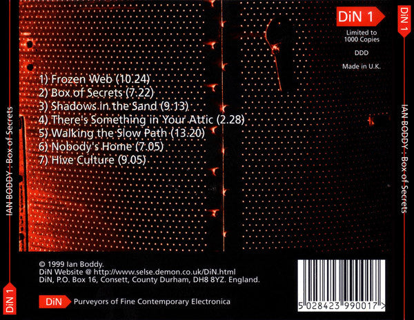 Ian Boddy : Box Of Secrets (CD, Album, Ltd)