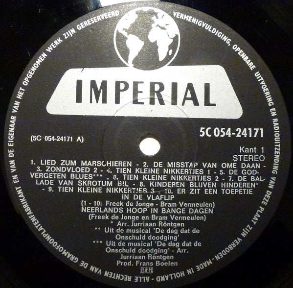 Neerlands Hoop In Bange Dagen : Neerlands Hoop In Bange Dagen (LP, Album, Mono, Gat)