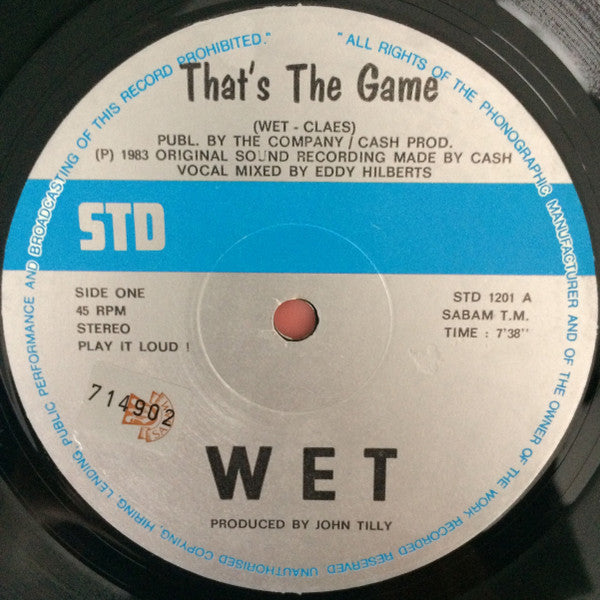 Wet : That's The Game (12", San)
