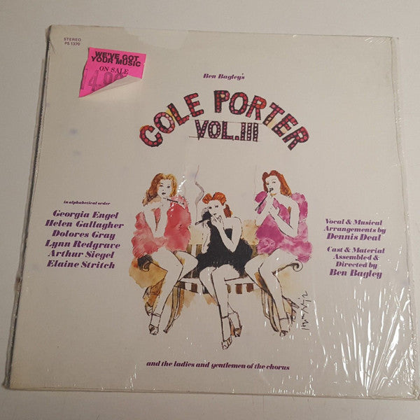 Ben Bagley, Georgia Engel, Helen Gallagher, Dolores Gray, Lynn Redgrave, Arthur Siegel, Elaine Stritch : Ben Bagley's Cole Porter Vol. III (LP)