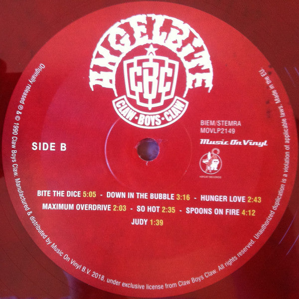 Claw Boys Claw : Angelbite (LP, Album, Ltd, Num, RE, Red)