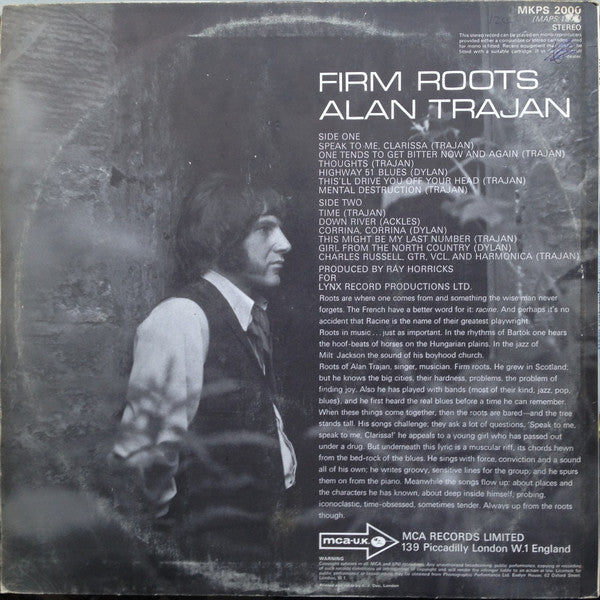 Alan Trajan : Firm Roots (LP, Album)