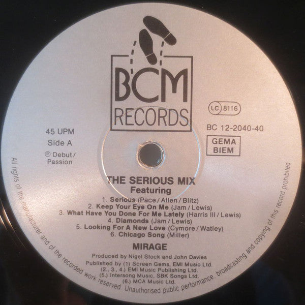 Mirage (12) : Serious Mix (12", P/Mixed)
