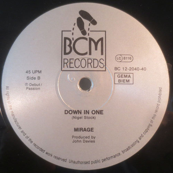 Mirage (12) : Serious Mix (12", P/Mixed)