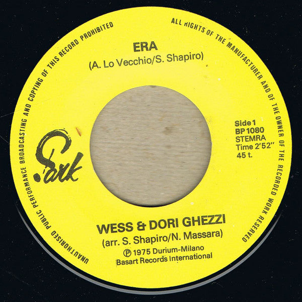 Wess And Dori Ghezzi : Era (7")