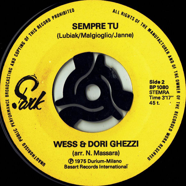 Wess And Dori Ghezzi : Era (7")