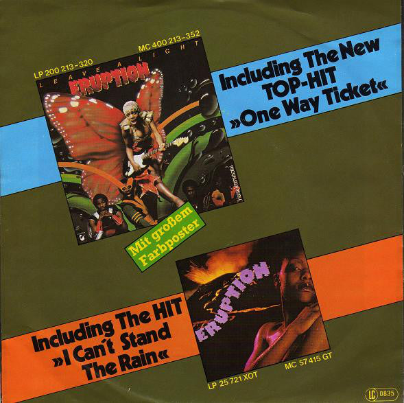 Eruption (4) : One Way Ticket (7", Single)