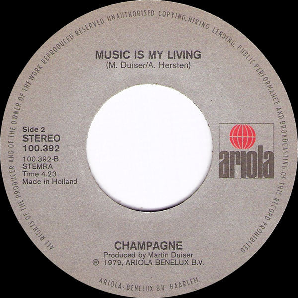 Champagne (5) : That's Life (7", Single)