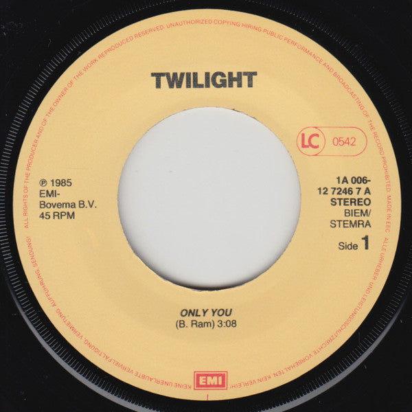 Twilight (28) : Only You (7", Single)