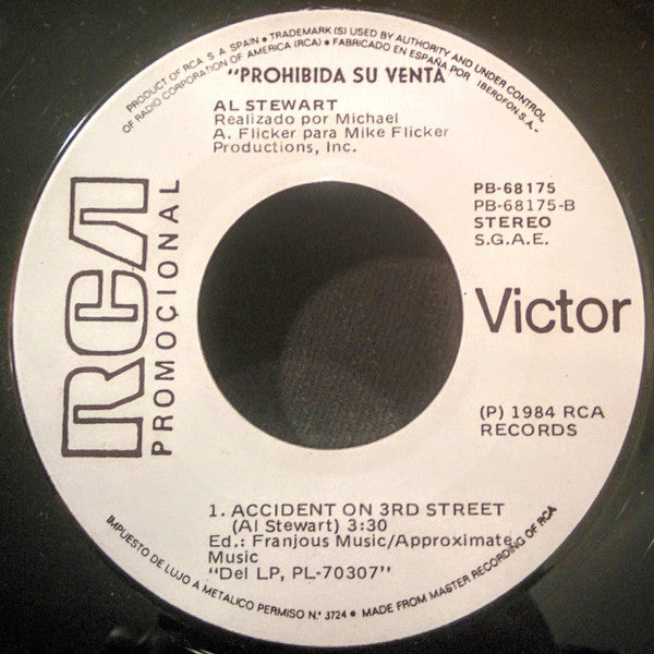 Al Stewart : Lori, Don't Go Right Now = Lori, No Te Vayas Ahora (7", Single, Promo)