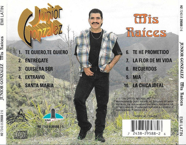 Junior Gonzalez : Mis Raices  (CD, Album)