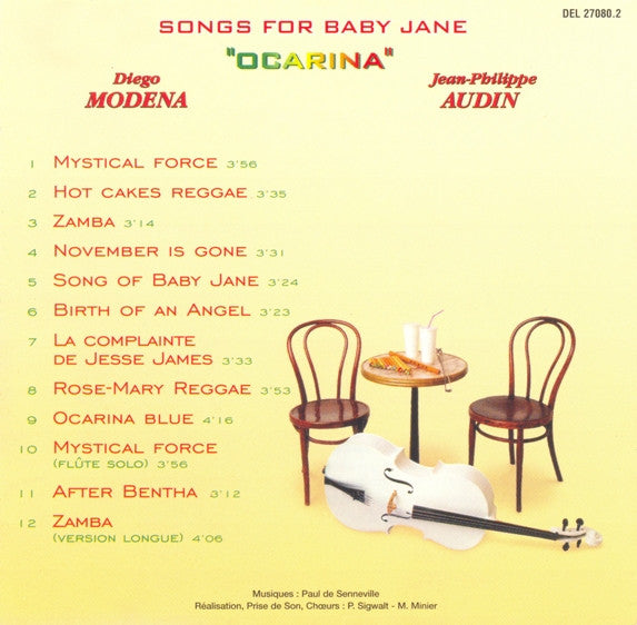 Jean-Philippe Audin & Diego Modena : Songs For Baby Jane (CD, Album)