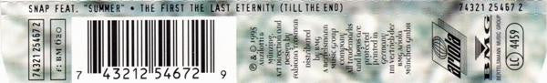 Snap! Feat. Summer : The First The Last Eternity (Till The End) (CD, Single)