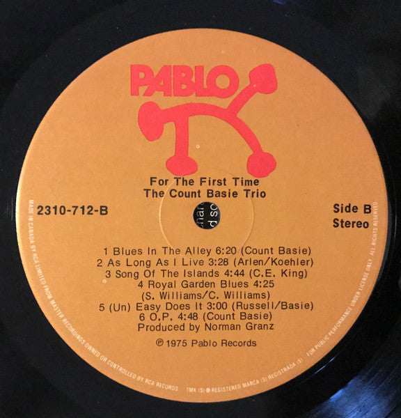 The Count Basie Trio : For The First Time (LP, Album, Ste)