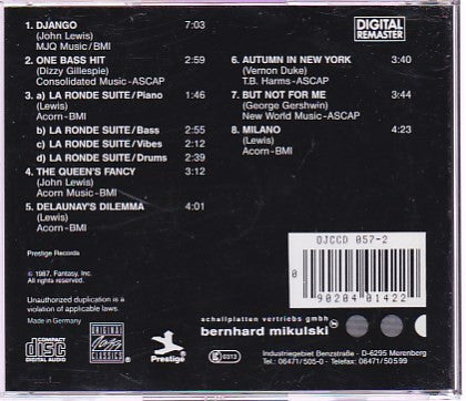 The Modern Jazz Quartet : Django (CD, Album, RE, RM)