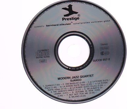 The Modern Jazz Quartet : Django (CD, Album, RE, RM)