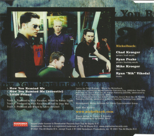 Nickelback : How You Remind Me (CD, Single)