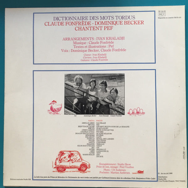 Claude Fonfrède - Dominique Becker : Chantent PEF / Dictionnaire Des Mots Tordus (LP, Album)