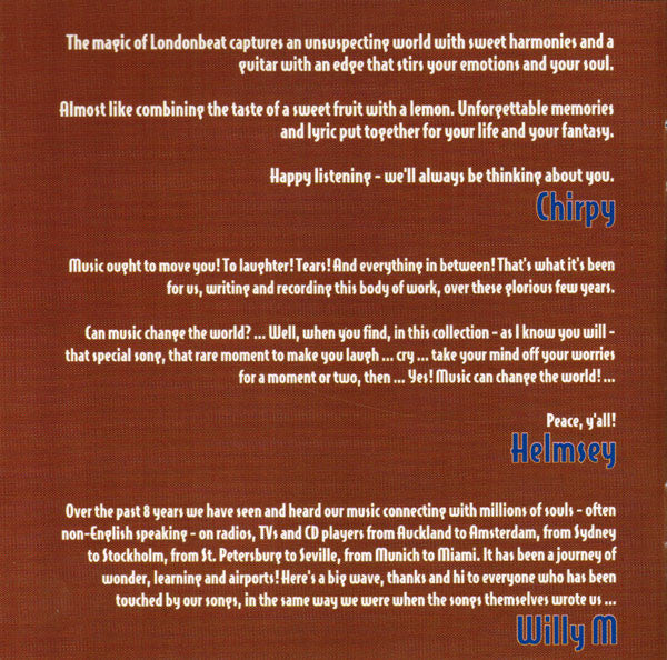 Londonbeat : Best! The Singles (CD, Comp, RP)