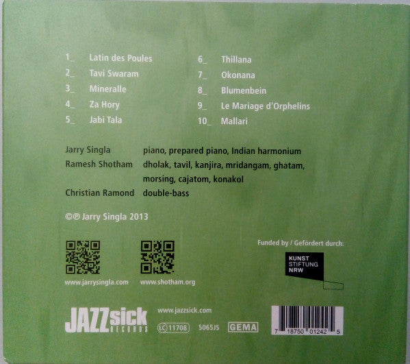 Eastern Flowers, Jarry Singla, Ramesh Shotham, Christian Ramond : Mineralle (CD, Album)