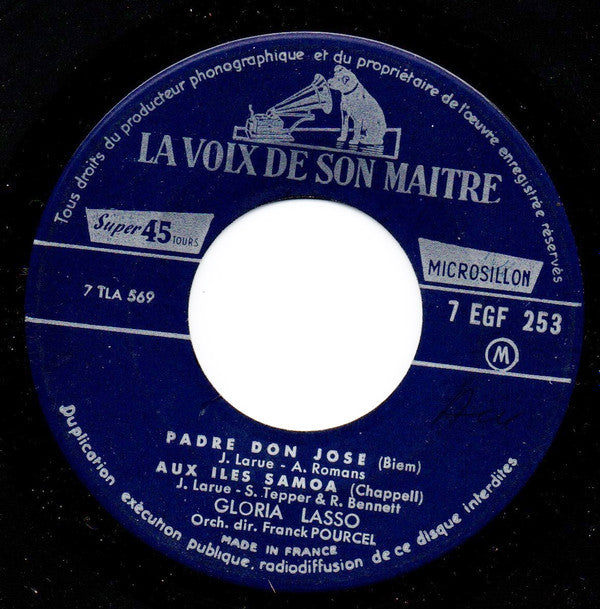 Gloria Lasso Orchestre Direction Franck Pourcel : 7 - Padre Don José (7", EP)