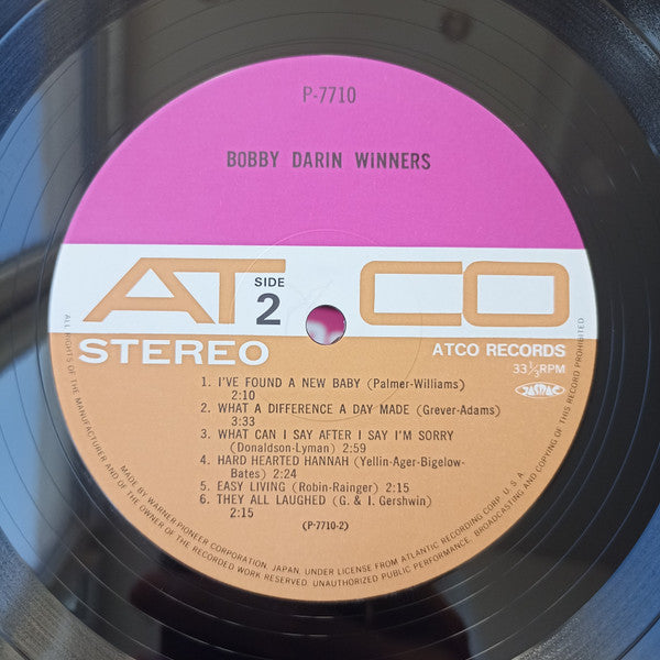 Bobby Darin : Winners (LP, Album, Mono, RE)