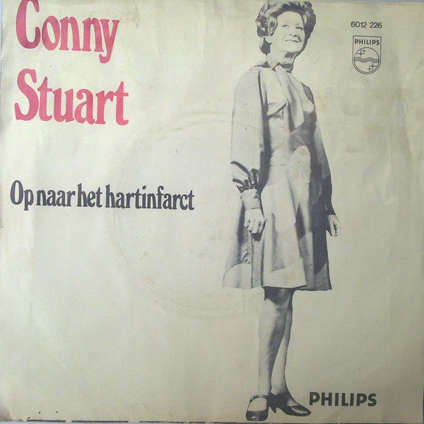 Jenny Arean En Frans Halsema / Conny Stuart : Vluchten Kan Niet Meer / Op Naar Het Hartinfarct (7", Single, Inj)