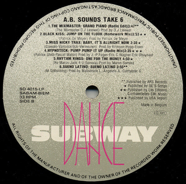 Various : A.B. Sounds - Take 6 (LP, Comp)